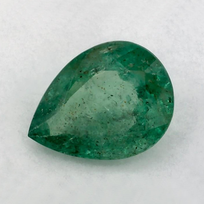 0.94 Carat Pear Natural Green Emerald