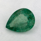 0.94 Carat Pear Natural Green Emerald