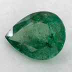 0.94 Carat Pear Natural Green Emerald