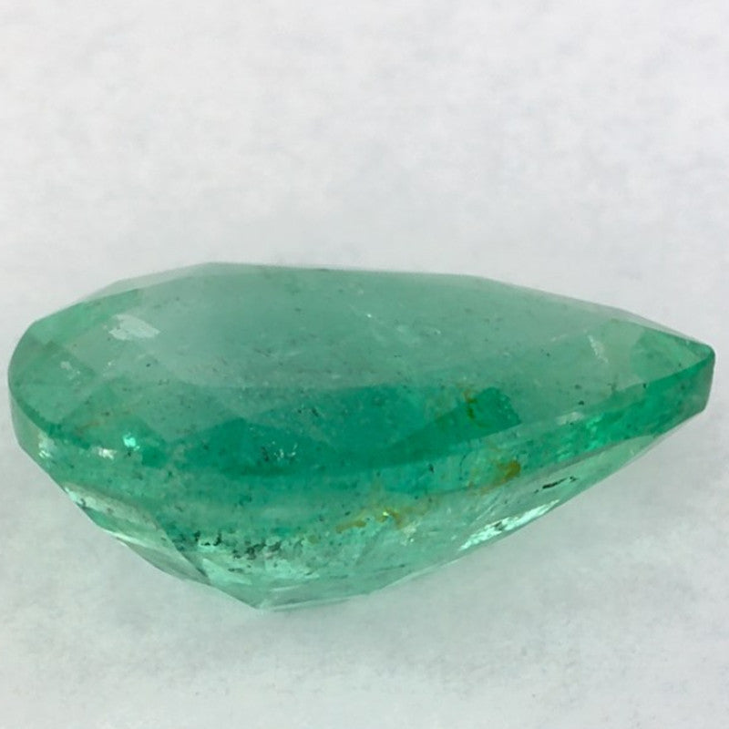 0.94 Carat Pear Natural Green Emerald