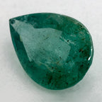 0.98 Carat Pear Natural Green Emerald