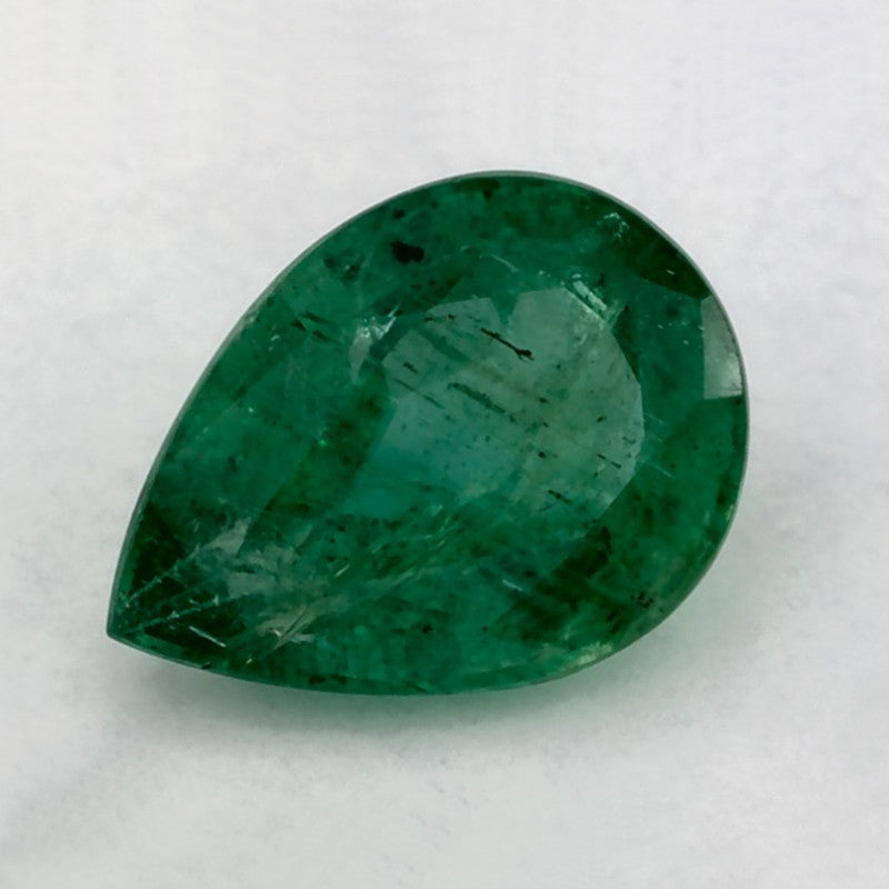 1.01 Carat Pear Natural Green Emerald
