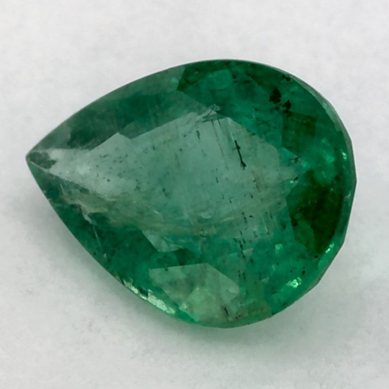 1.01 Carat Pear Natural Green Emerald
