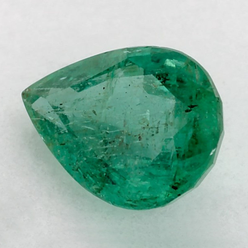 1.12 Carat Pear Natural Green Emerald