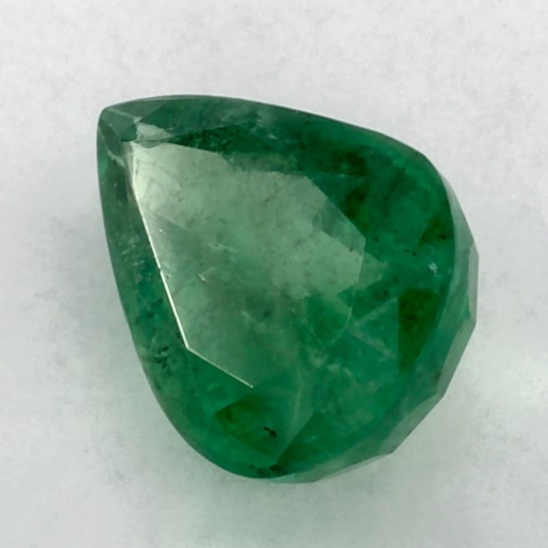 1.14 Carat Pear Natural Green Emerald