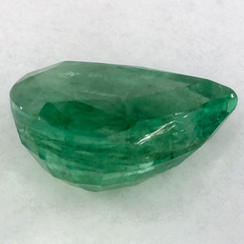 1.14 Carat Pear Natural Green Emerald