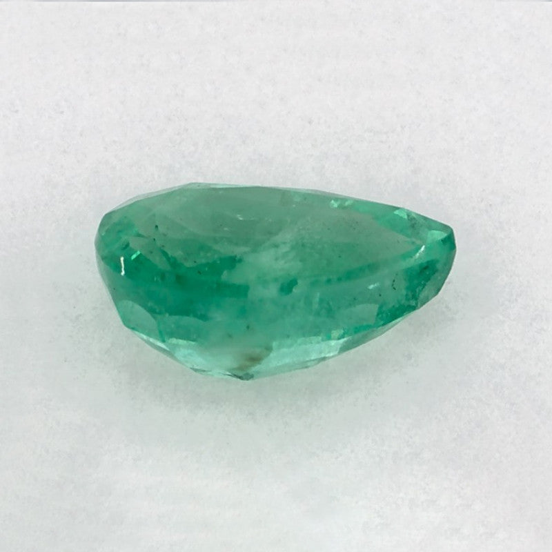 1.20 Carat Pear Natural Green Emerald