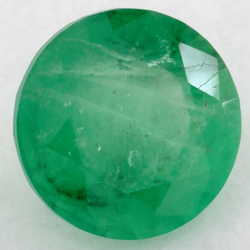 1.17 Carat Round Natural Green Emerald