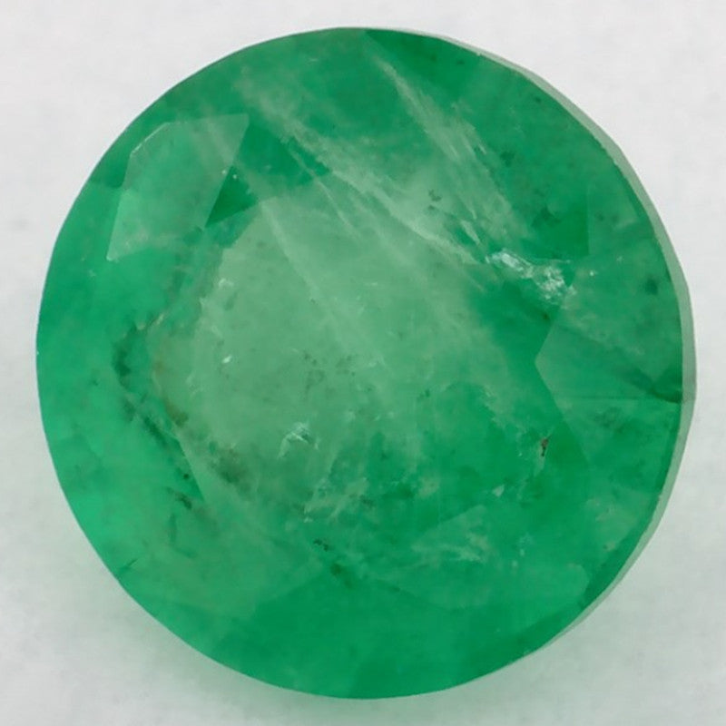 1.17 Carat Round Natural Green Emerald