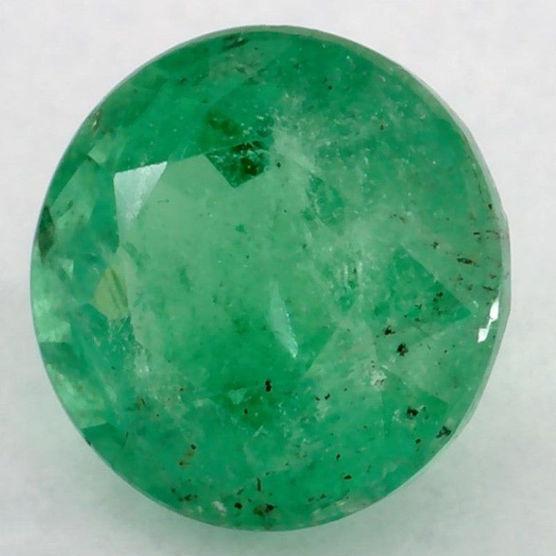 1.19 Carat Round Natural Green Emerald