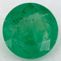 1.41 Carat Round Natural Green Emerald