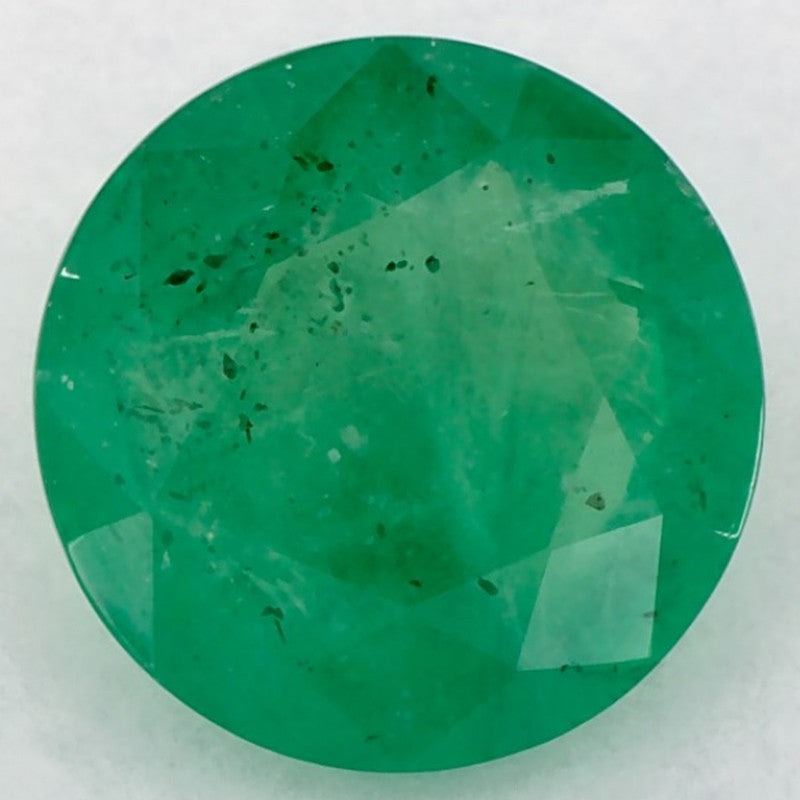 1.41 Carat Round Natural Green Emerald