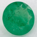 1.41 Carat Round Natural Green Emerald