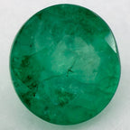 1.70 Carat Round Natural Green Emerald