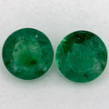 1.30 Carat Round Natural Green Emerald