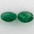 1.30 Carat Round Natural Green Emerald
