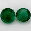 1.32 Carat Round Natural Green Emerald