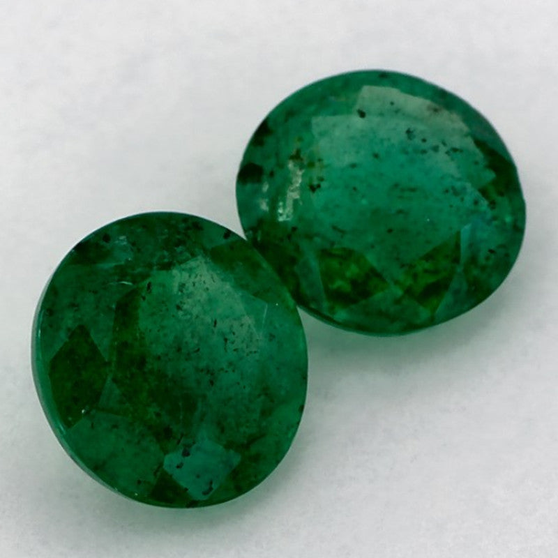 1.32 Carat Round Natural Green Emerald