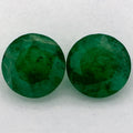 1.33 Carat Round Natural Green Emerald