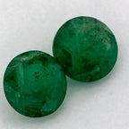 1.33 Carat Round Natural Green Emerald