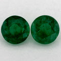 1.54 Carat Round Natural Green Emerald