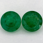 1.64 Carat Round Natural Green Emerald