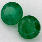 1.64 Carat Round Natural Green Emerald
