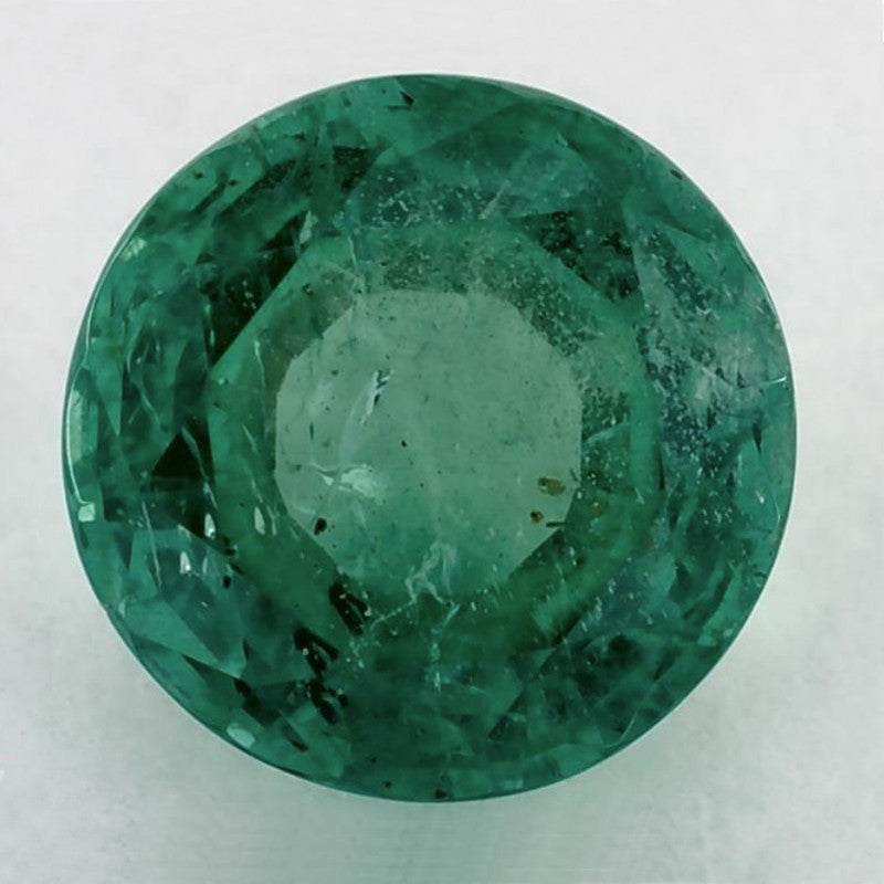 2.19 Carat Round Natural Green Emerald