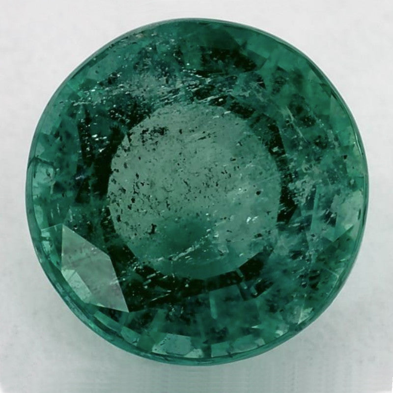 2.33 Carat Round Natural Green Emerald