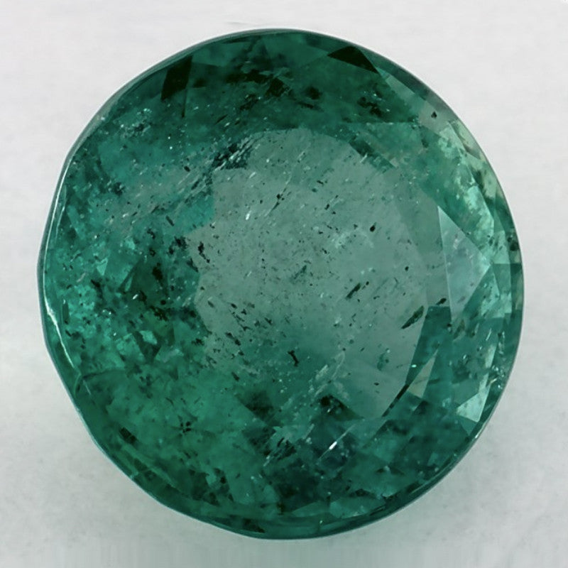 2.33 Carat Round Natural Green Emerald