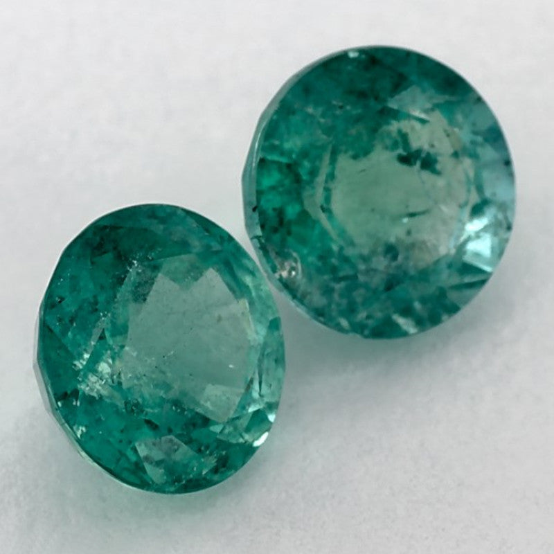 2.80 Carat Round Natural Green Emerald