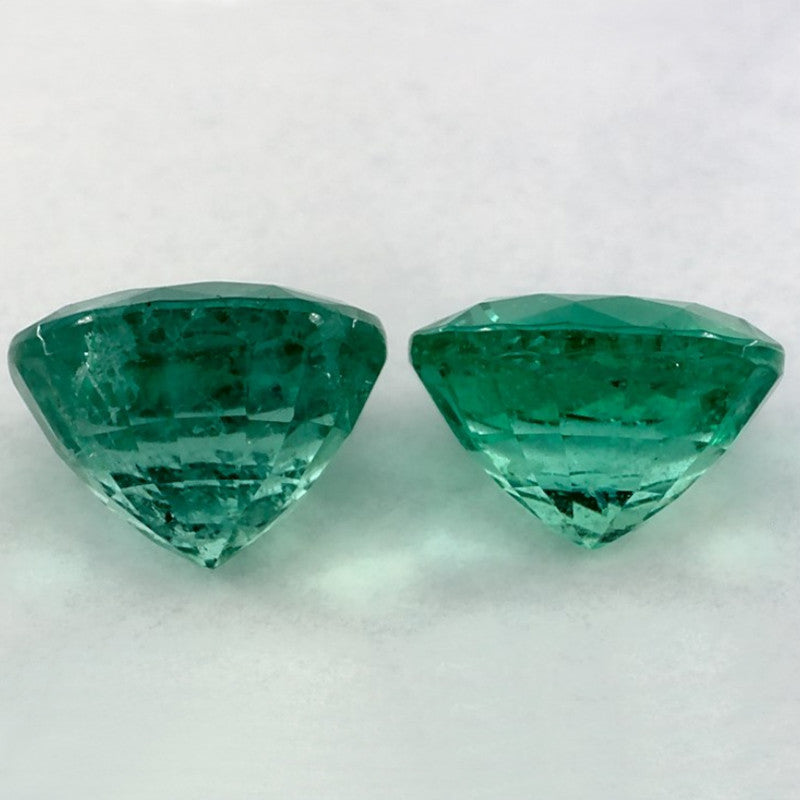 2.94 Carat Round Natural Green Emerald