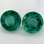 4.29 Carat Round Natural Green Emerald
