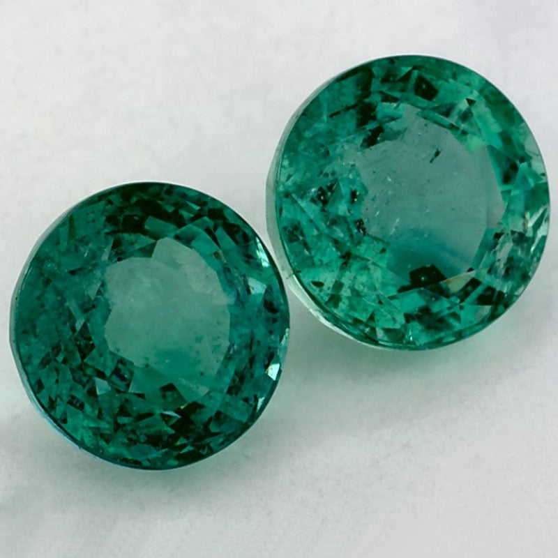 4.29 Carat Round Natural Green Emerald