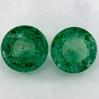 5.06 Carat Round Natural Green Emerald