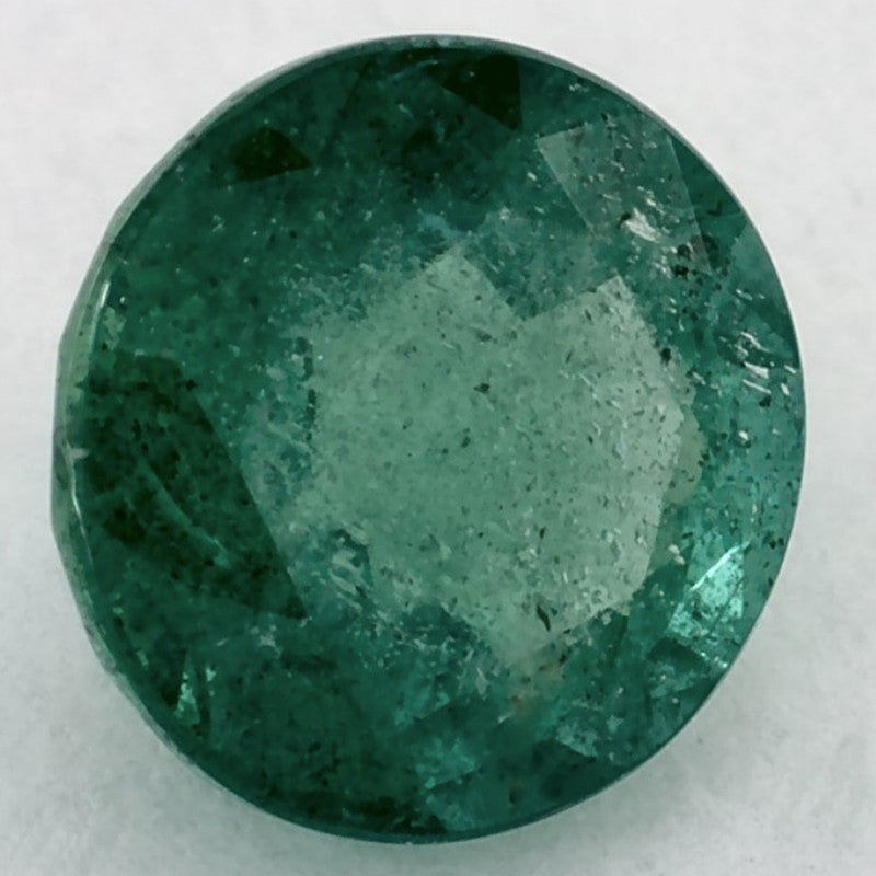 1.36 Carat Round Natural Green Emerald