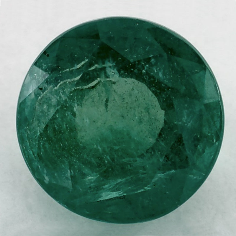 2.64 Carat Round Natural Green Emerald