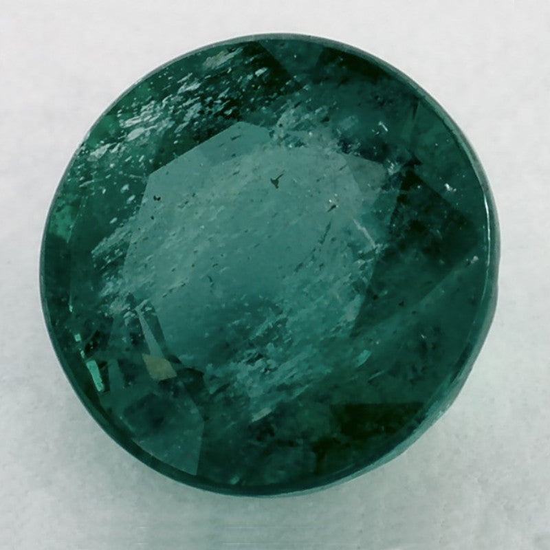 1.43 Carat Round Natural Green Emerald