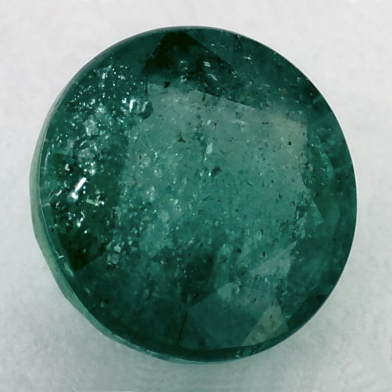 1.43 Carat Round Natural Green Emerald