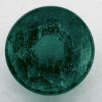 1.66 Carat Round Natural Green Emerald
