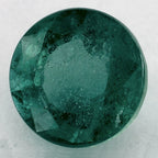 1.66 Carat Round Natural Green Emerald