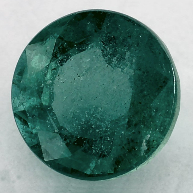 1.66 Carat Round Natural Green Emerald