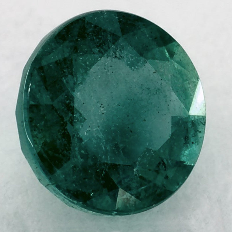 1.66 Carat Round Natural Green Emerald