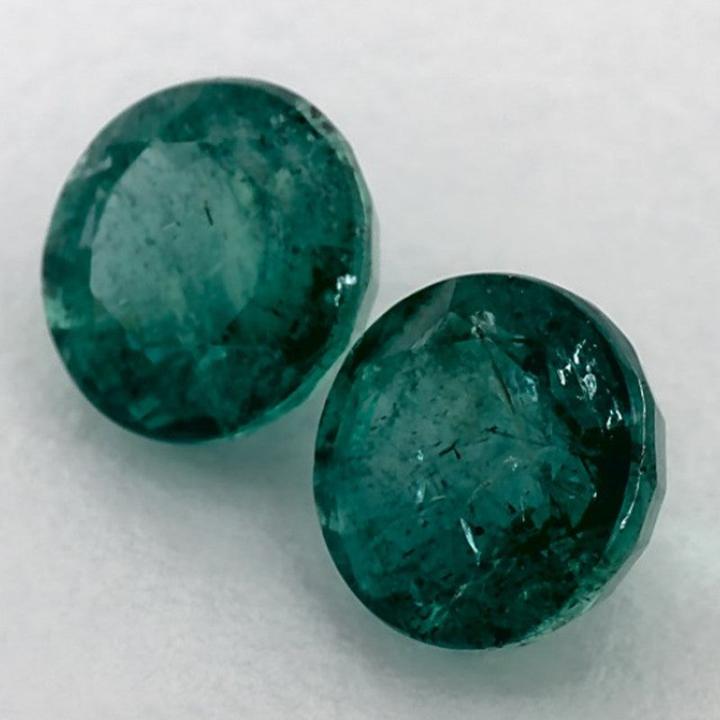 2.89 Carat Round Natural Green Emerald