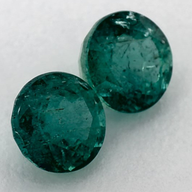 2.89 Carat Round Natural Green Emerald