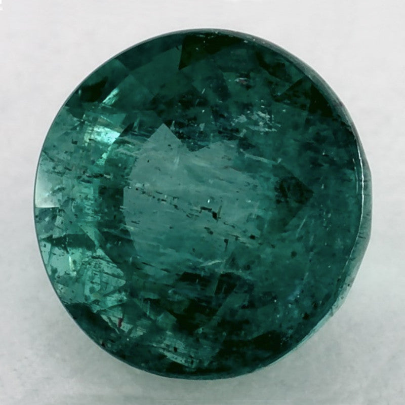 1.73 Carat Round Natural Green Emerald