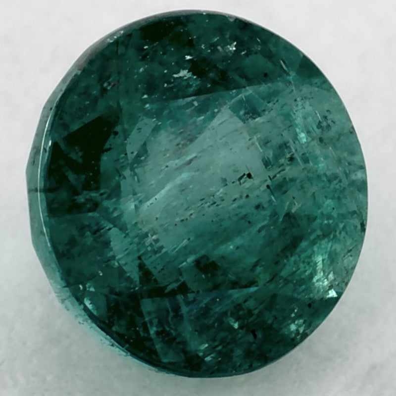 1.73 Carat Round Natural Green Emerald