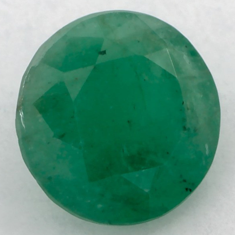 1.16 Carat Round Natural Green Emerald