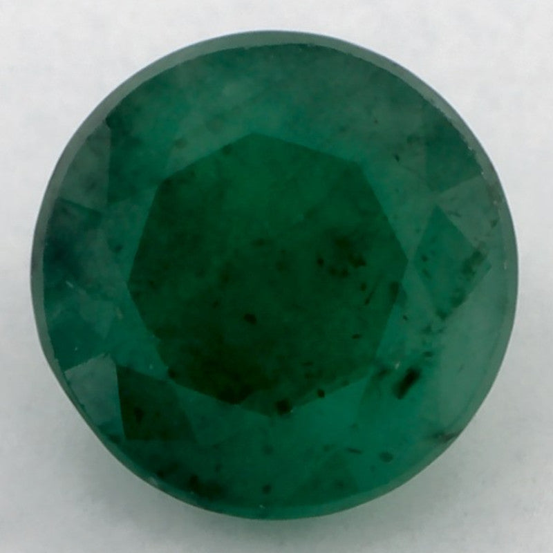 1.17 Carat Round Natural Green Emerald