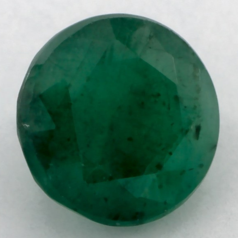 1.17 Carat Round Natural Green Emerald